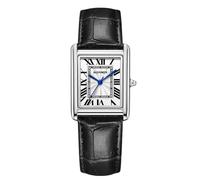 RORIOS Unisex Orologio Semplice Orologioes da polso per Uomo Donna Analogico Quarzo Watches Amanti Matrimonio Romantico Impermeabile Wristwatch Maschio nero-argento