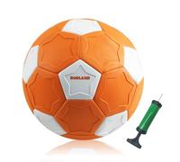 RORLAND Pallone da Calcio per Bambini, Palla che Gira, Giocattoli da Calcio con Pompa, Leggeri e Morbidi, Curve Ball, Misura 4, Giochi Sportivi in Casa e all'Aperto, Regalo per Bambini, Arancione