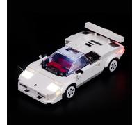 Rorliny Kit di illuminazione a LED per Lego Speed Champions Lamborghini Countach 76908, luce creativa per Lego 76908 Technic, idea regalo per bambini o fan (solo luci, nessun modello Lego)