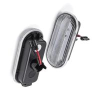 RORLL Per C-Max Per Fiesta Per Focus Luce Segnalazione Laterale Dinamica LED Lampeggiante Sequenziale 2 Pezzi Dinamiche Indicatori(Crystal white)
