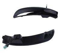 RORLL Per Kuga Per La Fuga Per EcoSport Per Focus 3 MK3 SE ST RS C-Max 2013-2019 Indicatore Luce Montaggio LED Dinamico Ripetitore Specchio Dinamiche Indicatori(Smoked black-Yellow)