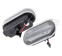 RORLL Per Skoda Per Octavia 1996 1997 1998 1999 2000-2010 LED Dynamic Side Marker Indicator Light Sequential Blinker Lamp 2PCS Dinamiche Indicatori(Crystal white)