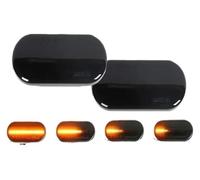 RORLL Per Skoda Per Octavia 1996 1997 1998 1999 2000-2010 LED Dynamic Side Marker Indicator Light Sequential Blinker Lamp 2PCS Dinamiche Indicatori(Smoke black)
