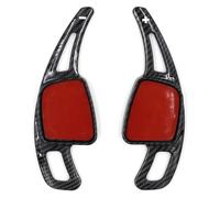 ROROL Volante Shift Paddle Estensione per A3 per A4 A5 S3 S4 S5 SQ5 SQ7 per Q2 Q3 Q5 Q7 TT TTS 1 Coppia di Auto Volante Cambio Paddle Shifter Lama Shifter Estensione(Carbon Fiber Black)