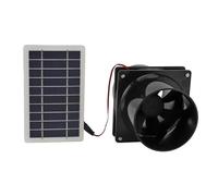 ROROLL Aspiratore, Ventilatore solare con tubo tondo in ABS, risparmio energetico, ventilatore ad alta efficienza alimentato da pannello for serra per bagno/garage/casa