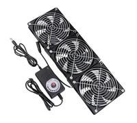 ROROLL Aspiratore, Ventola di raffreddamento da 120 mm, 3000 giri/min, con controller, 12 cm, V, for server, workstation e chassis macchine BTC per bagno/garage/casa(3 Fan)