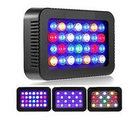 ROROLL Luci LED per barriera corallina, Acquario LED Reef Light 140W Full Spectrum Coral con doppio canale dimmerabile for Carols LPS SPS Marine Fish Tank