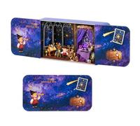 Roroom Kit fai da te casa in miniatura, celeste Fortune Teller Box | Puzzle 3D in legno per adulti con LED, libreria, scrivania e comodino, decorazione per la stanza, progetto artigianale