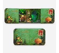 Roroom Puzzle 3D per adulti, kit angolo libro foresta densa con luci LED, kit fai da te in legno per casa in miniatura per libreria, artigianato creativo per familiari e amici