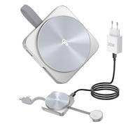RoRoSkin Caricatore wireless 3 in1 con Qi2 certificazione da 15W, stazione di ricarica per Pieghevole Inductive Wireless Charger, Compatibile con Apple Watch 10/9/8/7, iPhone 16/15, AirPods Pro 4/3/2