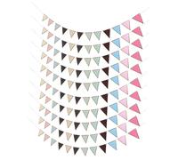 RORPOIR 10 Pezzi Bandierine Triangolari Decorativi per Feste in Materiale Durevole e Striscione per Decorazione Classi Casa e Resistente Odore
