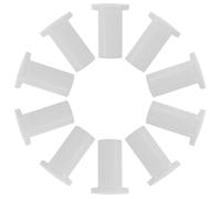 RORPOIR 10 Pezzi Boccola Inferiore Porta Freezer Plastica, Accessorio Cerniera Elettrodomestico, Supporto Porta, Bianco, per Riparazione Casa