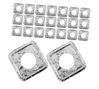 RORPOIR 100 Pezzi Tappetino Antiolio Per Fornello A Gas Copri Bruciatore In Alluminio Copri Piano Di Lavoro In Alluminio Bruciatore A Gas Fornello Da Campeggio In