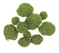 RORPOIR 12 Pezzi Pietre Decorative in Schiuma Muschio Finto, Set da Verde, per Muro Verde e Bonsai in Casa e Giardino