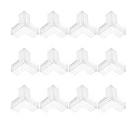 RORPOIR 12 Pezzi Protezioni Angoli Tavolo Triangolari Trasparenti per Paraspigoli Morbidi Sicurezza Guardie Angolari Adesive per Mobili Protezione Angoli Tavoli e Sedie