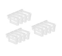 RORPOIR 12pezzi Divisori Regolabili Per Frigorifero Organizer Per Ripiani e Clip Per Porta Laterale Piastra Divisoria Per Accessori Salvaspazio Per Cucina e Conservazione Alimenti