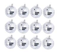 RORPOIR 12pezzi Palla Specchio da Discoteca in Vetro Decorazione da Appendere per Interni Palla da Discoteca Sfere Specchio di Vetro per Ktv