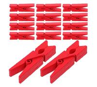 RORPOIR 160 Pezzi Mollette in Legno Rosse Mini Pinze da Bucato Resistenti e Antivento per Foto Decorazioni e Artigianato Clip Naturali per Uso Creativo e Domestico