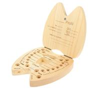 RORPOIR 1pezzi Scatola di Legno per Denti da Latte Ragazzo Ragazza Contenitore per Denti Organizzatore Memoria Ragazzo Ragazza per Conservare Ricordi Crescita