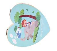 RORPOIR 1pezzi Scatola Porta Denti Latte in Legno Con Design Cuore Custodia Sicura Con Chiusura Resistente Organizer Per Ricordi Infantili Regalo Prezioso Per Ragazzo Ragazza Ragazza