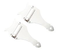 RORPOIR 2 Pezzi Affetta Tartufo in Acciaio Inossidabile Argento, Grattugia Professionale Antiruggine per Formaggio e Cioccolato, Utensile Pratico per Cucina e Pasticceria