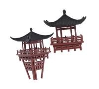 RORPOIR 2 Pezzi Architettonico per Statuetta per Giardino e Micro Paesaggio