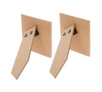 RORPOIR 2 Pezzi Cavalletto di Legno Marrone Angolo Regolabile e Installazione Facile per Quadri e Dipinti, Supporto per Esposizione e Decorazione Scrivania