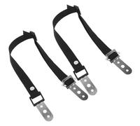 RORPOIR 2 Pezzi Cinghie Antiribaltamento Mobili Nero Staffe Resistenti per Armadi Librerie e Comò Kit Sicurezza per Fissaggio Parete Protezione Anti-ribaltamento Multiuso Casa