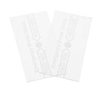 RORPOIR 2 pezzi Copertura Protettiva in Vetro per Interruttore Antincendio Resistente ad Temperature per Pannello Allarme Manuale Visibilità per Emergenze