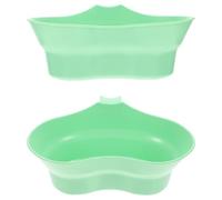 RORPOIR 2 Pezzi di Coppette per Collutorio per Pazienti Allettati Vassoio in Plastica per L'igiene Orale Vassoio per Spazzolatura dei Denti Coppetta per Vomito in Plastica