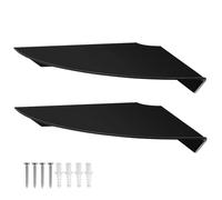 RORPOIR 2 Pezzi espositore Mensola angolare per il bagno del camper organizer per doccia sospeso organizer per vasca da bagno ripostiglio angolare mensole sospese Acrilico Nero