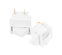RORPOIR 2 Pezzi Interruttore Porta Frigorifero a 2 Pin Controllo Luce Interna Frigorifero Parti Di Ricambio Compatibile Con La Maggior Parte Dei Modelli Per Accessori Illuminazione Frigoriferi