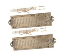 RORPOIR 2 Pezzi Mezuzah Decorazione Religiosa Pergamena Sacra Benedizione Ingresso Ebraica e Cattolica Tradizione e Protezione Cultura Giudaica