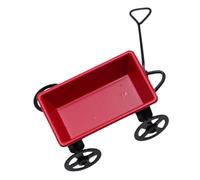 RORPOIR 2 Pezzi Mini Trailer Props Dress Up Dolls Miniature Ladder Kit Mini House Doll Furniture Carriola Fairy Garden Decor Doll Accessories Doll House Wagon Metal