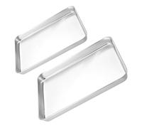 RORPOIR 2 Pezzi Piastra Acciaio Inossidabile Vassoio per Cucina per Carne Grigliata e Insalate Facile da e Versatile Medium Small