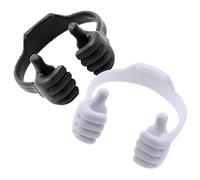 RORPOIR 2 pezzi Supporto Cellulare Porta Telefono da Scrivania Flessibile e Multifunzionale Sostegno Antiscivolo per Casa e Ufficio Nero e Bianco