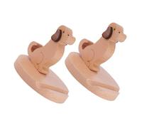 RORPOIR 2 Pezzi Supporto per in Legno Cane Stand Tavolo Stabile e Compatto per Smartphone per Videochiamate e Visione Mani