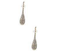 RORPOIR 2 Pz Liuto in Ottone Capotasto Per Chitarra Ornamento Pipa Decorazione in Miniatura Arredamento Da Tavolo Strumento Musicale Da Ballo Arredamento Cinese Pipa Retrò Golden