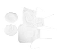 RORPOIR 2 Set Set Costume Chef per 1-12 Mesi Grembiule Bianco in Fibra di Poliuretano e Cappello da Cuoco, Design Classico e Facile da Pulire per Servire e Sessioni Fotografiche