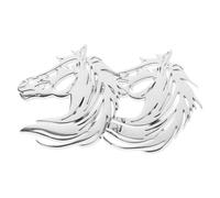 RORPOIR 2 Spille a Forma di Cavallo in Acciaio Inox a Testa Cava, Decorazioni Capodanno Cinese per Donna, Spilla Portafortuna per Sciarpa, Borsa e Maglione, Regalo Zodiacale Anno