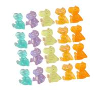 RORPOIR 20 Pezzi Dinosauri in Resina Luminosi Decorativi per Camerette e Paesaggi Modellini Fosforescenti che Si Illuminano al Buio per Giochi e Decorazioni