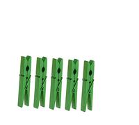 RORPOIR 25pezzi Mollette Legno Verde Clip Resistenti per Asciugamani E Bucato Design Pratico E Leggero