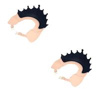 RORPOIR 2pezzi Cappellino Regolabile Per Bagnetto Visiera Protettiva Cappello Per e Shampoo Design