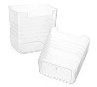 RORPOIR 2pezzi Contenitori Trasparenti Per Frigorifero Organizer Per Condimenti e Snack Scatole Per e Accessori Pratici Per Organizzazione