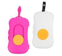 RORPOIR 2pezzi Dispenser Portatilper Salviette Wipe Contenitore Riutilizzabile Con Design Compatto e Leggero Facile Da Trasportare e Utilizzare Per Passeggini e Borse Da Pannolini