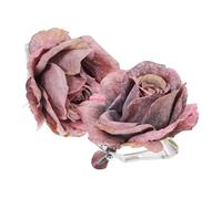 RORPOIR 2pezzi Fermatende Clip con Fiore Rosa Supporto per Tendaggi Senza Design Compatto e Resistente Fermatenda Decorativo per Soggiorno e Camera da Letto