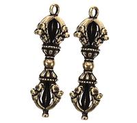 RORPOIR 2pezzi Mini Vajra Pestello Ornamento in Metallo Tibetano Decorazione Da Tavolo Creativa Pestello Vajra Leggero e Portatile Per Libreria e Scrivania