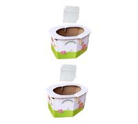 RORPOIR 2pezzi Potty Portatile Per Pieghevole Per Viaggi Per e Campeggio Sacchetti Per