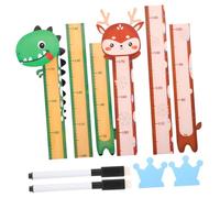 RORPOIR 2pezzi Righello Creativo Con Animali Cartoni Animati Per Misurazione Decorazione Murale Per Tracciare La Crescita e Ricordare Momenti Felici