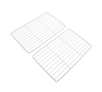 RORPOIR 2pezzi Scaffali Divisori in Filo Di Ferro Bianco Per Congelatore e Frigorifero Organizer in Ferro Per Uso Domestico e Cucina Di Ricambio Per Ripiani Di Stoccaggio Ripiano Per Conge